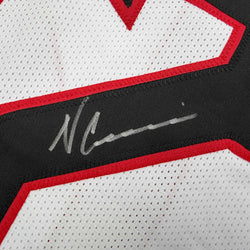 Autographed/Signed Nico Collins Houston White Football Jersey JSA COA (ONLINE ORDER ONLY)