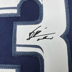Facsimile Autographed Lionel Messi Leo PSG Blue Reprint Laser Auto Soccer Jersey Size Men's XL (ONLINE ORDER ONLY)
