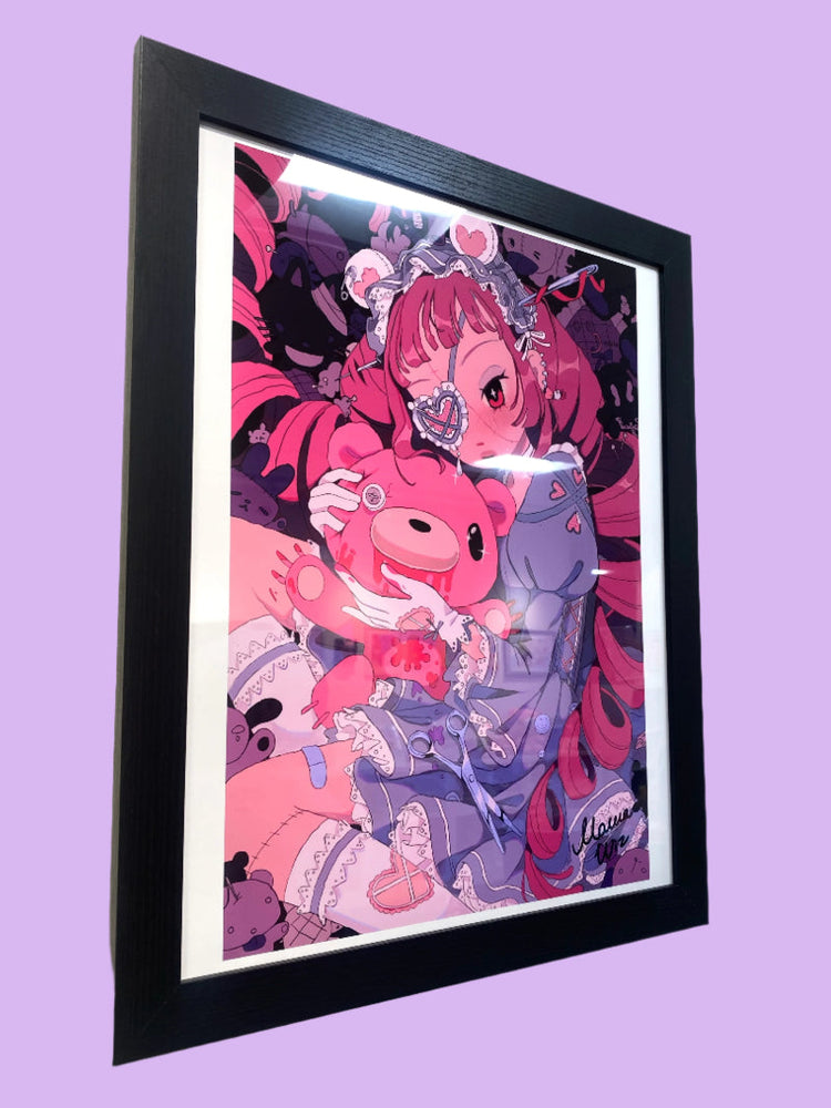 MawaWiz - Dear - Framed Artwork -Gloomy Bear Exhibition (ONLINE ORDER ONLY)