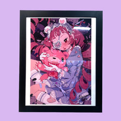 MawaWiz - Dear - Framed Artwork -Gloomy Bear Exhibition (ONLINE ORDER ONLY)
