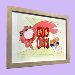 Genie Espinosa - Y2Kg-beR - Framed Giclee - Gloomy Bear Exhibition (ONLINE ORDER ONLY)