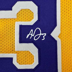 Facsimile Autographed Anthony Davis Los Angeles LA Yellow Reprint Laser Auto Basketball Jersey Size Men's XL (ONLINE ORDER ONLY)