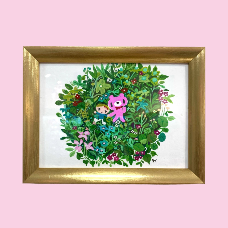 Sarah Kiely - Gloomy Garden - Original Artwork -Gloomy Bear Exhibition (ONLINE ORDER ONLY)