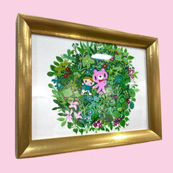 Sarah Kiely - Gloomy Garden - Original Artwork -Gloomy Bear Exhibition (ONLINE ORDER ONLY)