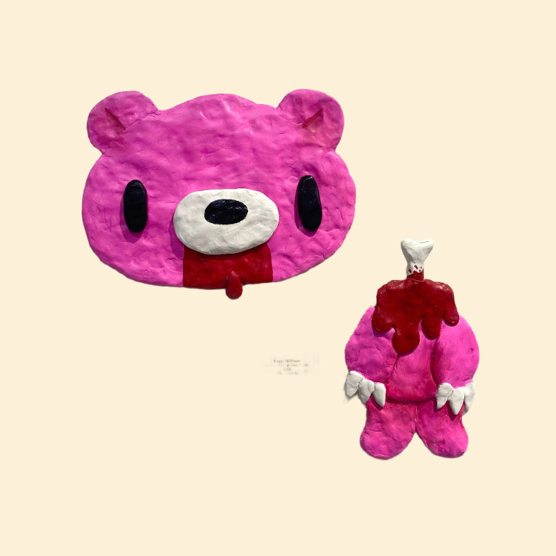 Kasey Williams - Gloomy Bear in Two Pieces - Original Artwork - Gloomy Bear Exhibition (ONLINE ORDER ONLY)