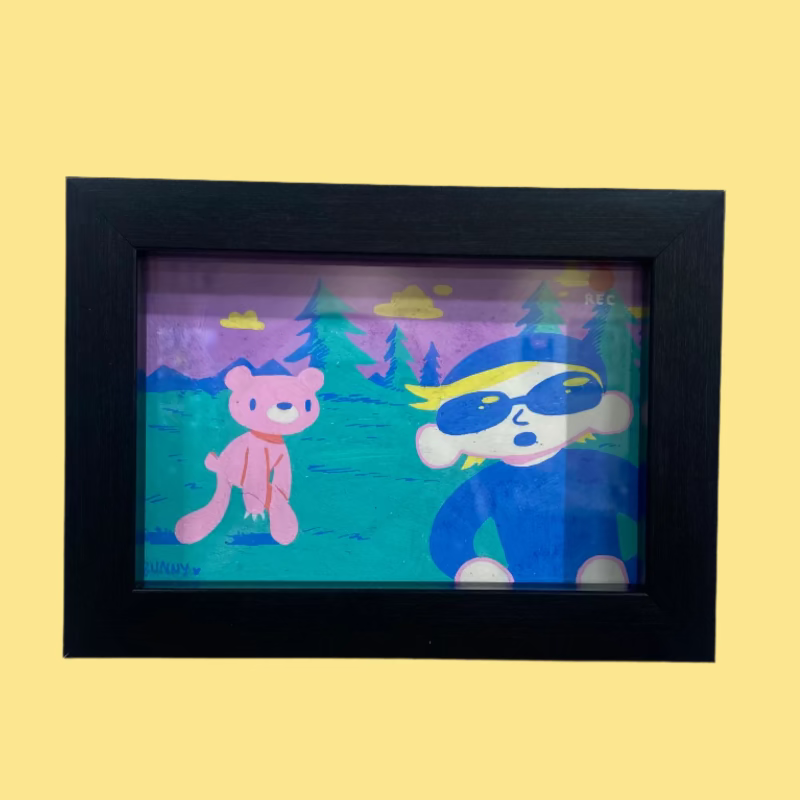 BunnyBaum - Grizzly Man (2005) - Original Artwork -Gloomy Bear Exhibition (ONLINE ORDER ONLY)