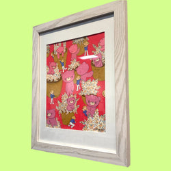 Natalia Parakid - Meetup - Original Artwork - Gloomy Bear Exhibition (ONLINE ORDER ONLY)