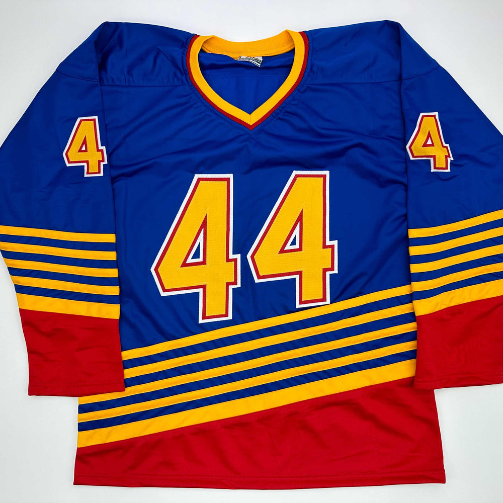 Facsimile Autographed Chris Pronger St. Louis Blue Reprint Laser Auto Hockey Jersey Size Men's XL (ONLINE ORDER ONLY)