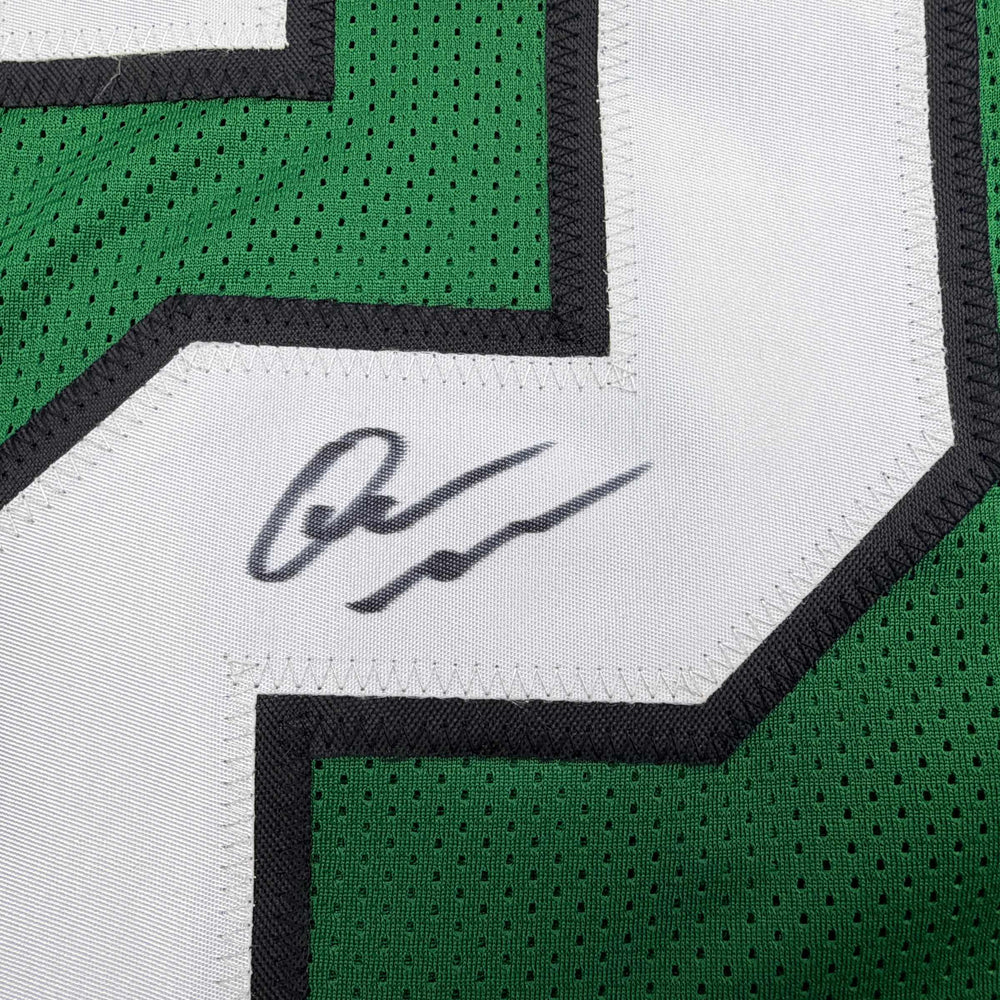 Autographed/Signed Quinyon Mitchell Philadelphia Kelly Green Football Jersey JSA COA (ONLINE ORDER ONLY)