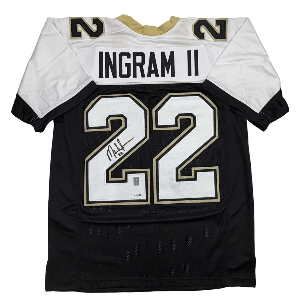 Autographed/Signed Mark Ingram II New Orleans Black Alternate Football Jersey JSA COA (ONLINE ORDER ONLY)