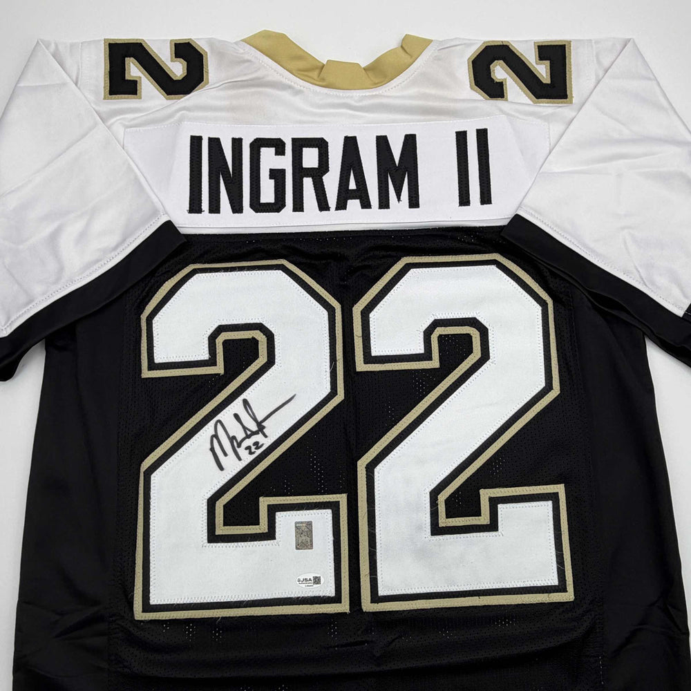 Autographed/Signed Mark Ingram II New Orleans Black Alternate Football Jersey JSA COA (ONLINE ORDER ONLY)