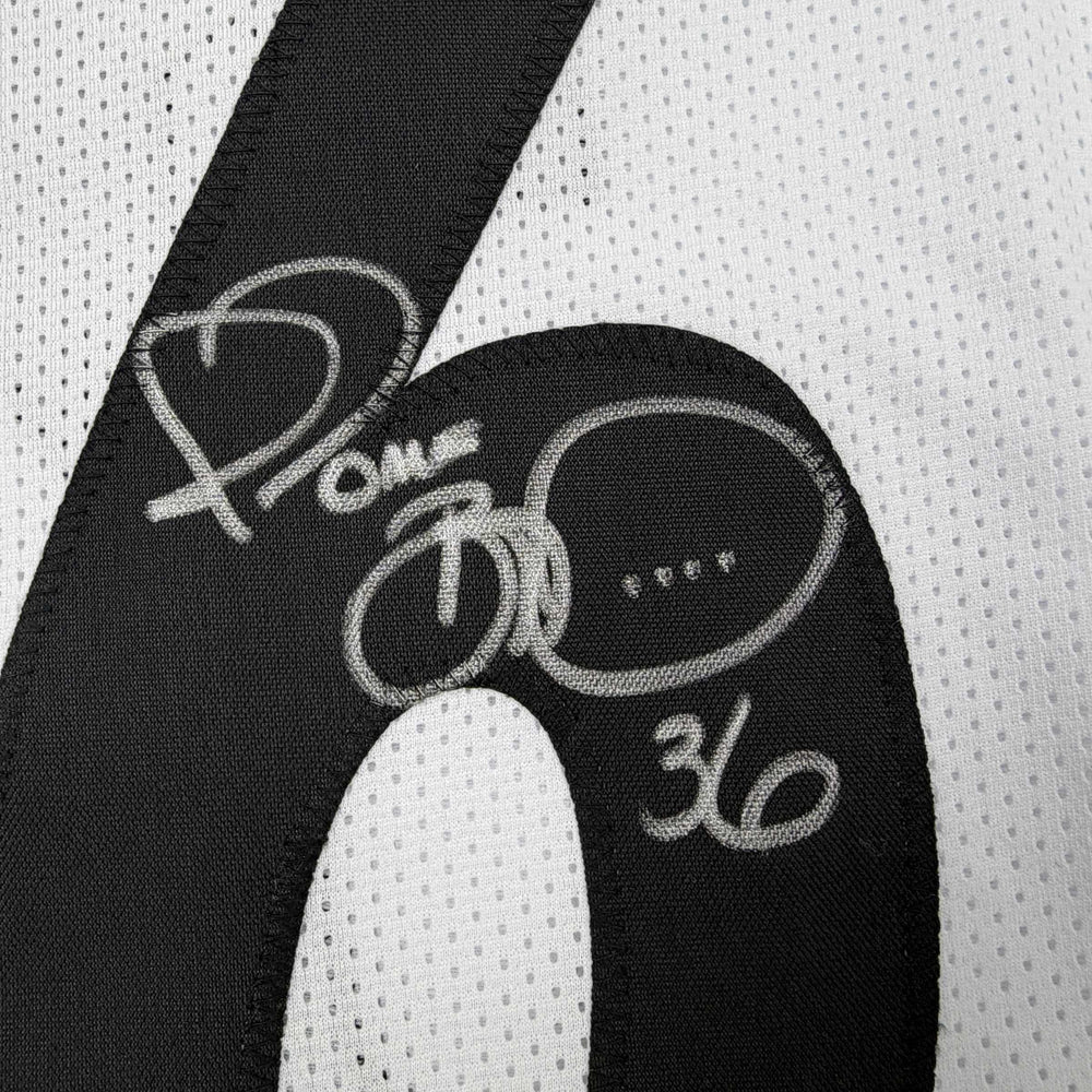 Autographed/Signed Jerome Bettis Pittsburgh White Football Jersey JSA COA (ONLINE ORDER ONLY)