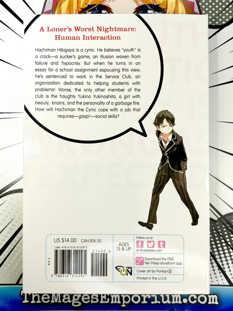 My Youth Romantic Comedy is Wrong, As I Expected Vol 1 Light Novel (Online Order Only)