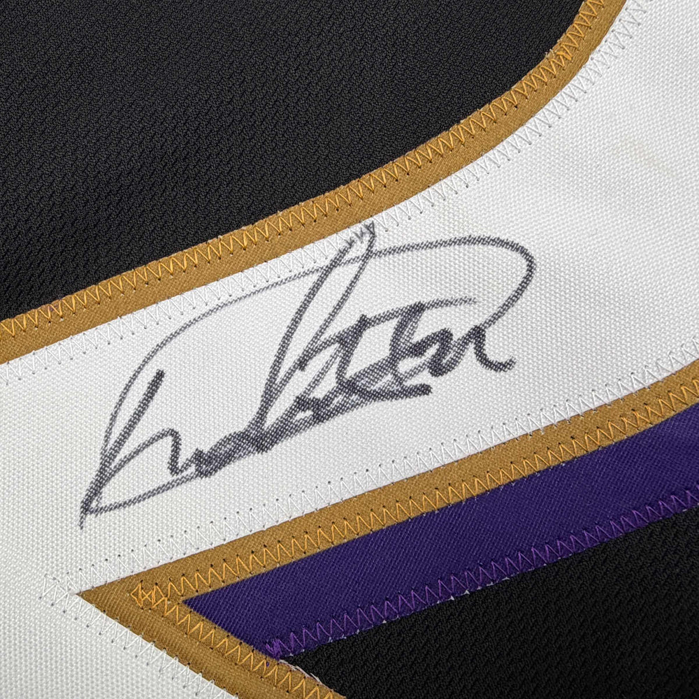 Autographed/Signed Derrick Henry Baltimore Black Football Jersey JSA COA (ONLINE ORDER ONLY)