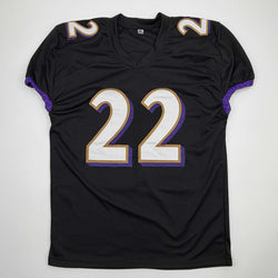 Autographed/Signed Derrick Henry Baltimore Black Football Jersey JSA COA (ONLINE ORDER ONLY)
