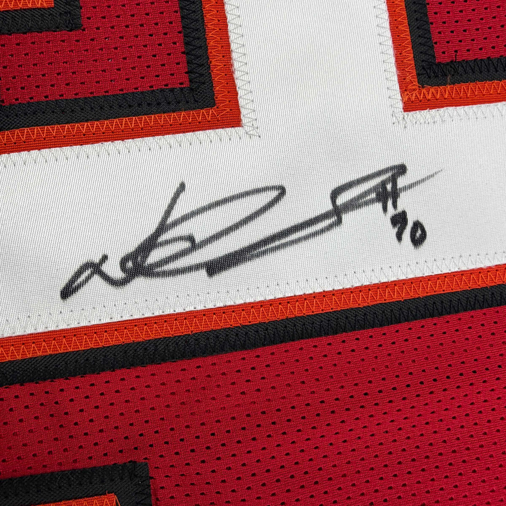 Autographed/Signed Ndamukong Suh Tampa Bay Red Football Jersey Beckett BAS COA (ONLINE ORDER ONLY)