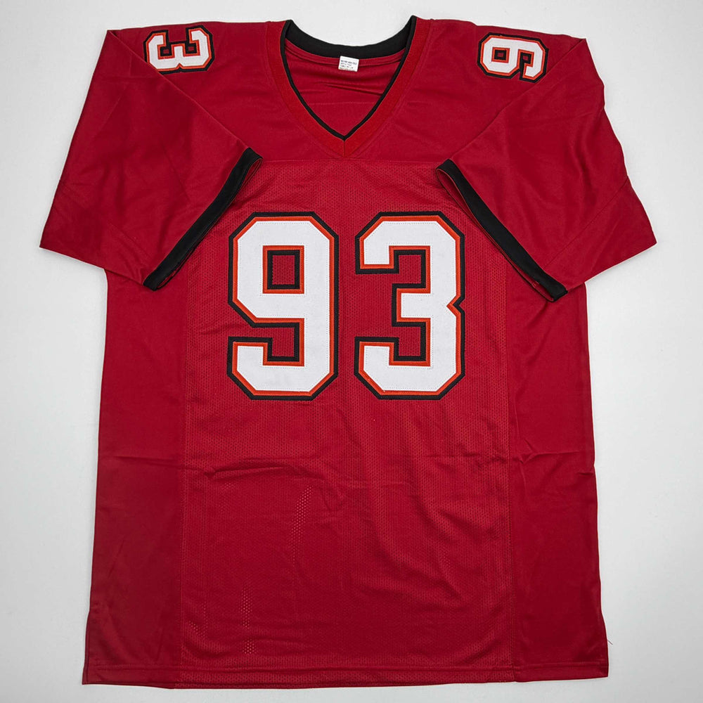Autographed/Signed Ndamukong Suh Tampa Bay Red Football Jersey Beckett BAS COA (ONLINE ORDER ONLY)