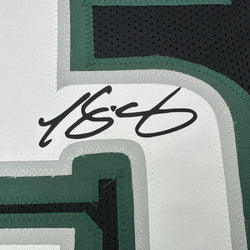 Framed Facsimile Autographed LeSean McCoy 35x39 Philadelphia Black Reprint Laser Auto Football Jersey (ONLINE ORDER ONLY)