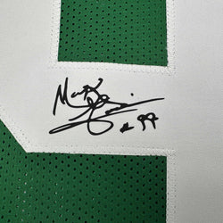 Framed Facsimile Autographed Mark Gastineau 35x39 New York Green Reprint Laser Auto Football Jersey (ONLINE ORDER ONLY)