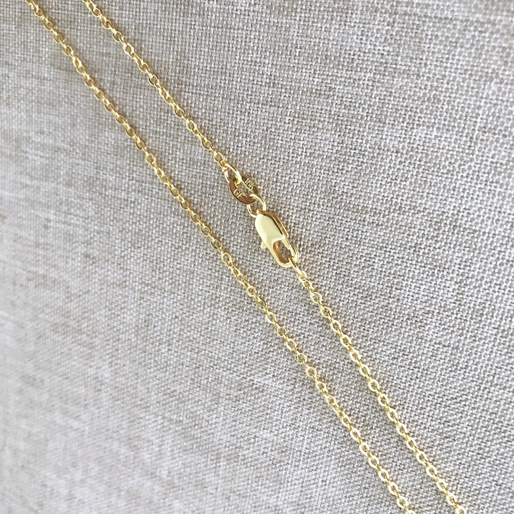 16" - 18KT Yellow Gold Filled Chain - Dainty Fine - 16" - 16 Inch Necklace - Lobster Claw Clasp (ONLINE ORDER ONLY)