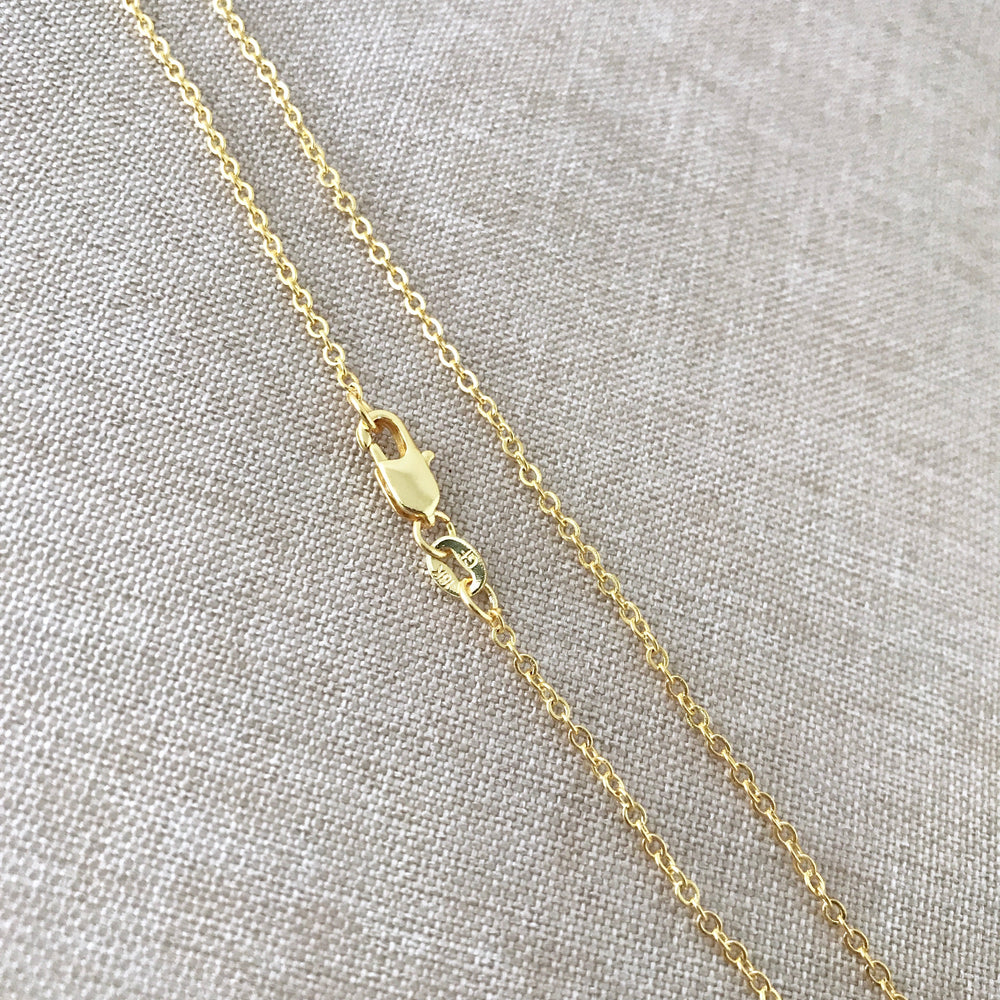 16" - 18KT Yellow Gold Filled Chain - Dainty Fine - 16" - 16 Inch Necklace - Lobster Claw Clasp (ONLINE ORDER ONLY)
