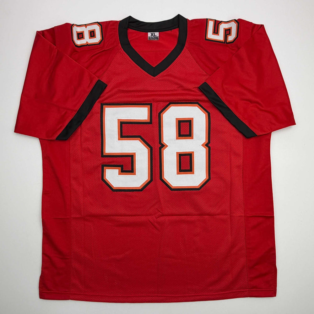 Autographed/Signed Kwon Alexander Tampa Bay Red Football Jersey JSA COA (ONLINE ORDER ONLY)