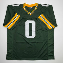 Autographed/Signed Matthew Golden Green Bay Green Football Jersey Beckett BAS COA (ONLINE ORDER ONLY)