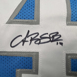 Autographed/Signed Amon-Ra St. Brown Detroit Current Blue Football Jersey Beckett BAS COA (ONLINE ORDER ONLY)