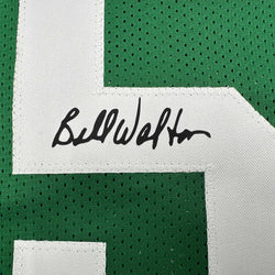 Facsimile Autographed Bill Walton Boston Green Reprint Laser Auto Basketball Jersey Size Men's XL (ONLINE ORDER ONLY)