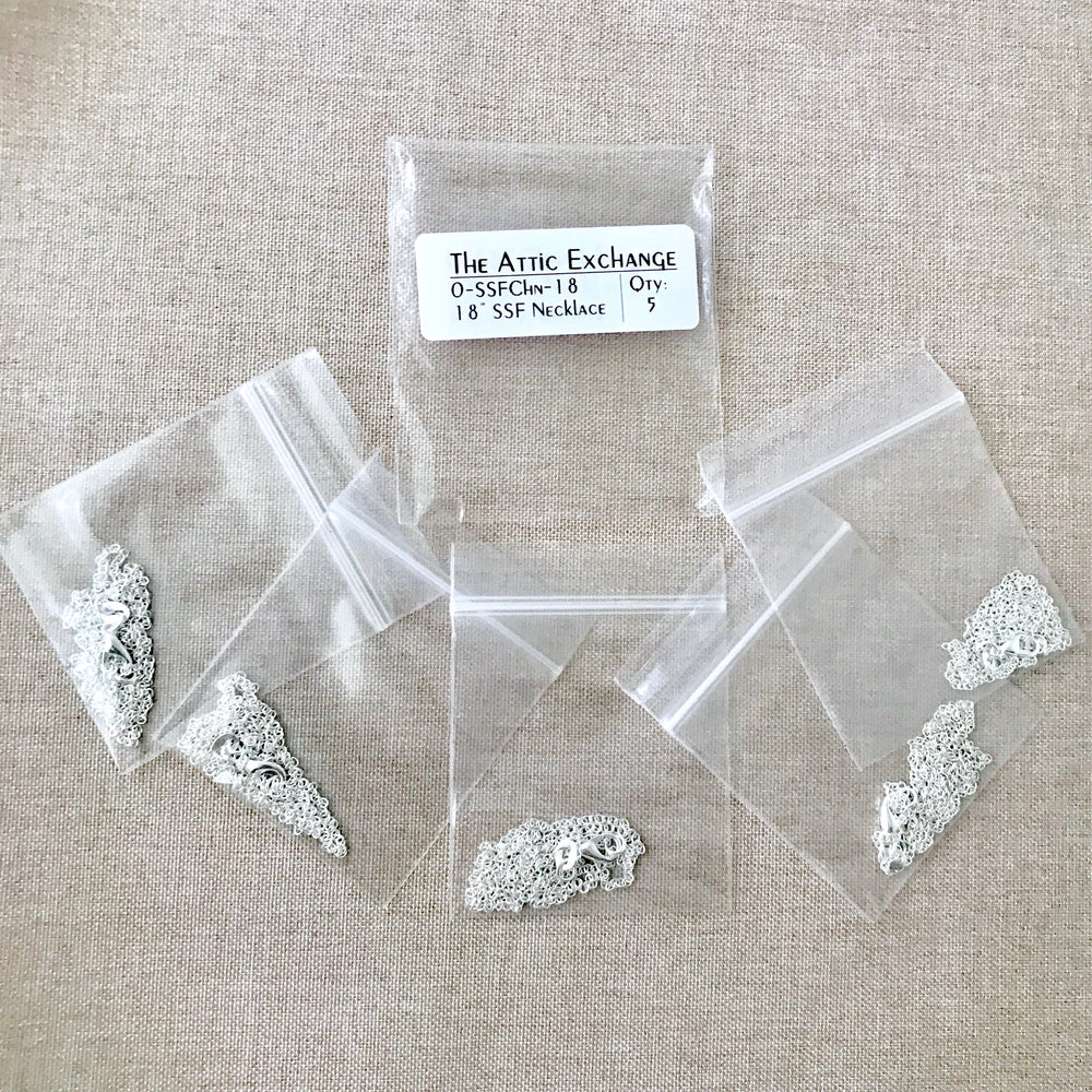 20" - 925 Sterling Silver Filled Necklace Chain - Dainty Fine - 20" - 20 Inch - Lobster Claw Clasp - .925 Stamped - Cable Chain (ONLINE ORDER ONLY)