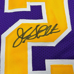 Autographed/Signed John Stockton Utah Purple Basketball Jersey Beckett BAS COA (ONLINE ORDER ONLY)