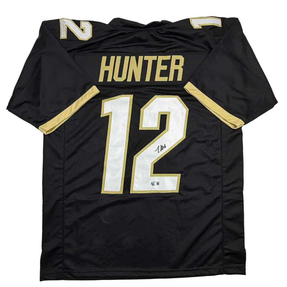 Autographed/Signed Travis Hunter Colorado Black College Football Jersey Beckett BAS COA (ONLINE ORDER ONLY)