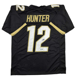 Autographed/Signed Travis Hunter Colorado Black College Football Jersey Beckett BAS COA (ONLINE ORDER ONLY)