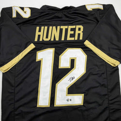 Autographed/Signed Travis Hunter Colorado Black College Football Jersey Beckett BAS COA (ONLINE ORDER ONLY)