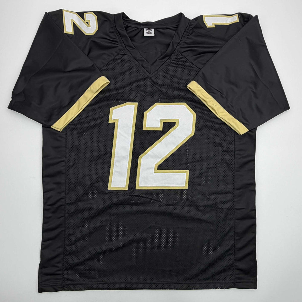 Autographed/Signed Travis Hunter Colorado Black College Football Jersey Beckett BAS COA (ONLINE ORDER ONLY)