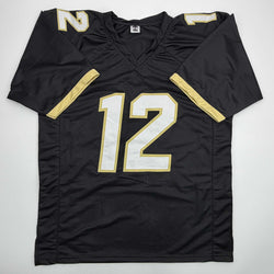 Autographed/Signed Travis Hunter Colorado Black College Football Jersey Beckett BAS COA (ONLINE ORDER ONLY)