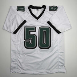 Autographed/Signed Jaelan Phillips Philadelphia White Football Jersey PSA/DNA COA (ONLINE ORDER ONLY)