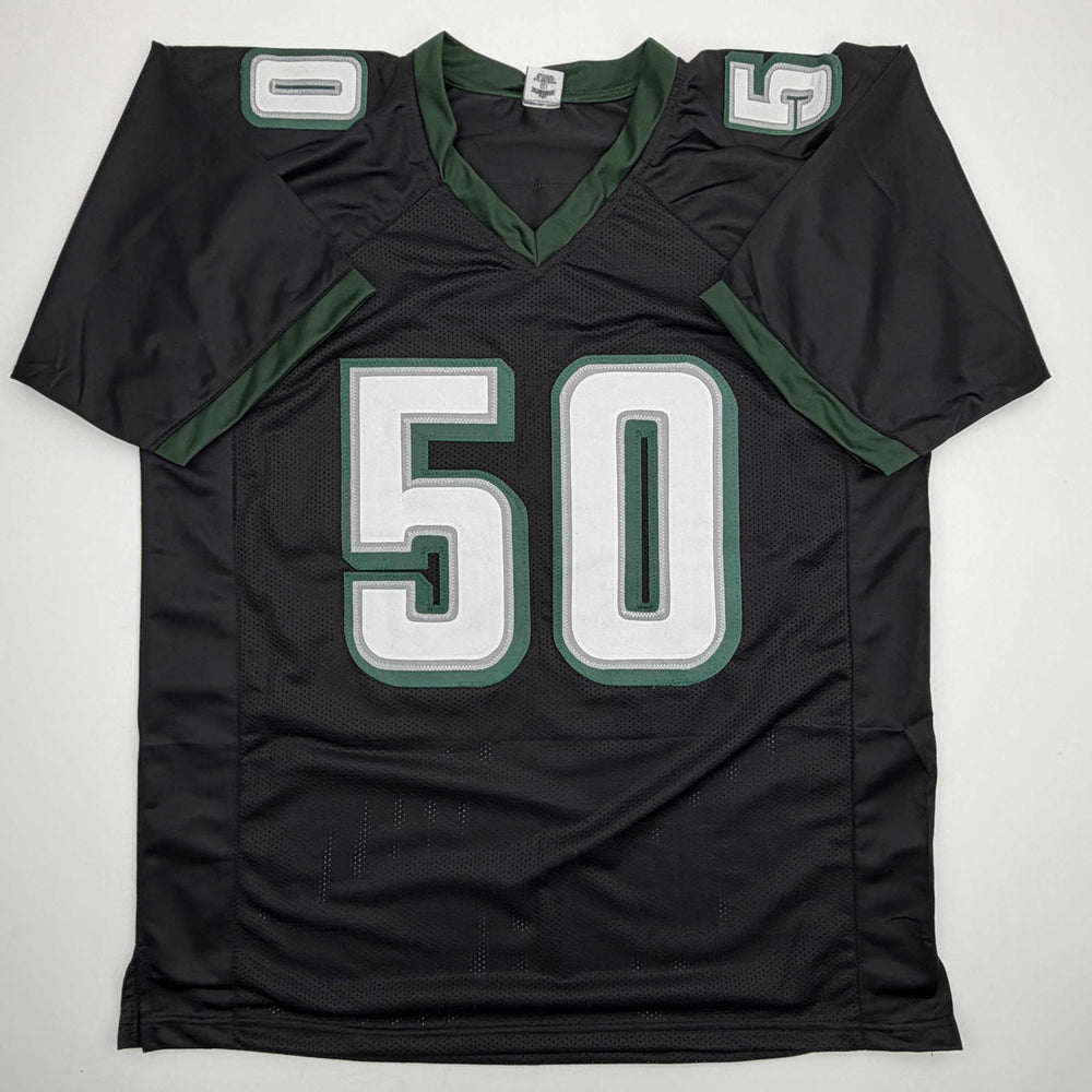 Autographed/Signed Jaelan Phillips Philadelphia Black Football Jersey PSA/DNA COA (ONLINE ORDER ONLY)