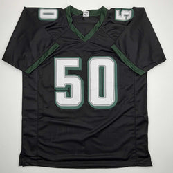 Autographed/Signed Jaelan Phillips Philadelphia Black Football Jersey PSA/DNA COA (ONLINE ORDER ONLY)