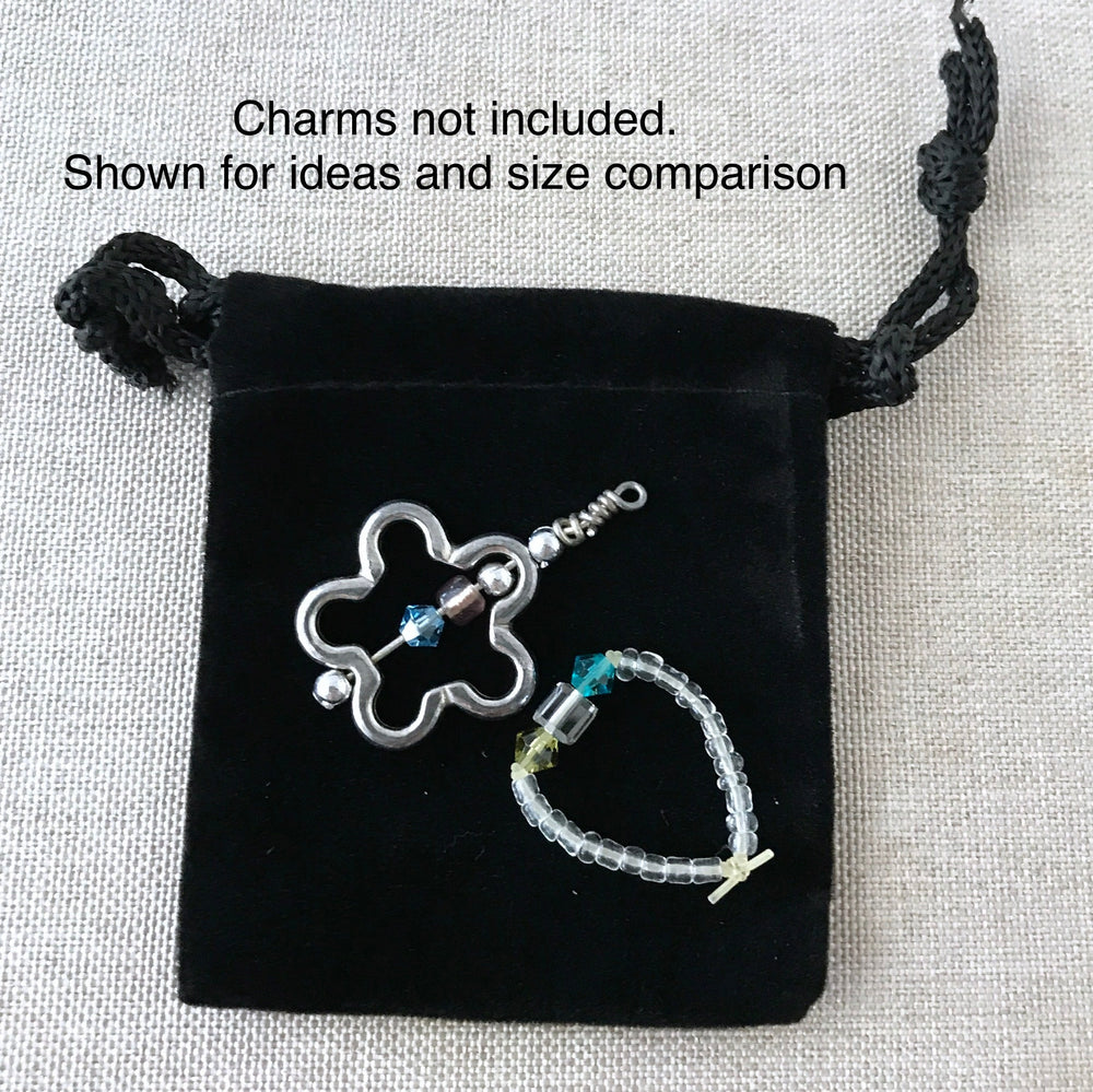 Black Velvet Drawstring Pouches - 2" x 2.5" - Black - Velvet Drawstring Bag (ONLINE ORDER ONLY)