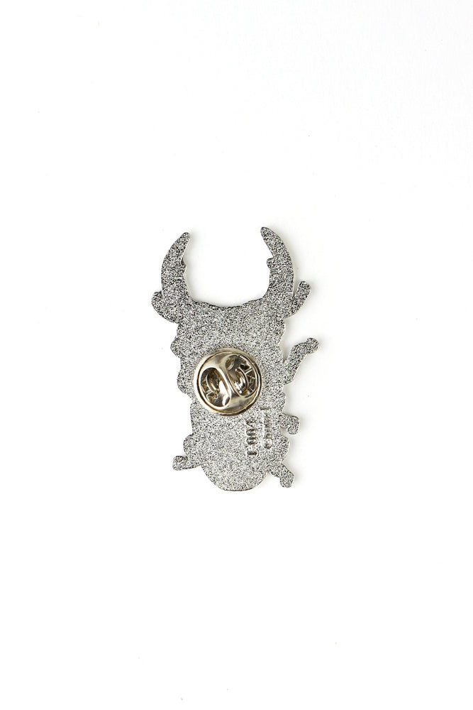 Japanese Stag Beetle Enamel Pin (Dorcus hopei binodulosus) (ONLINE ORDER ONLY)