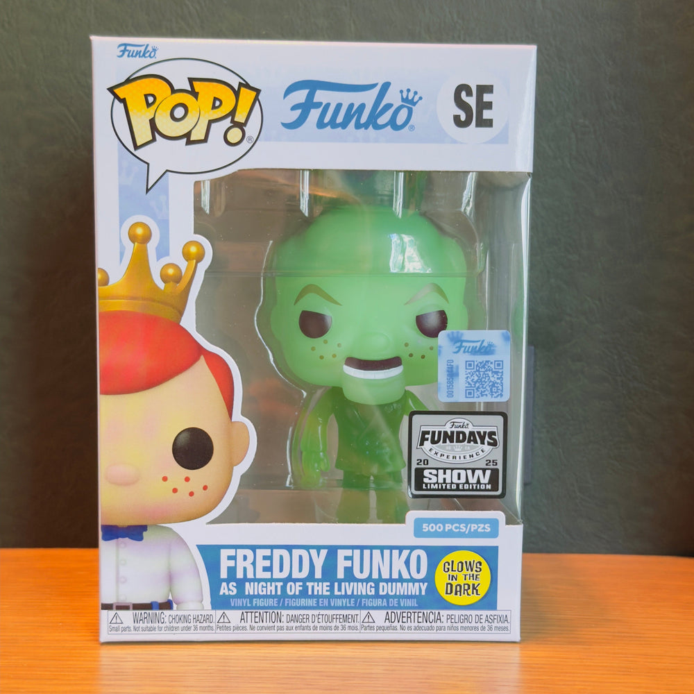 Funko Fundays Experience 2025: Pop! Originals R.L. STINE Freddy Funko as Night of the Living Dummy (Glow in the Dark) LE500 (Online Order Only)