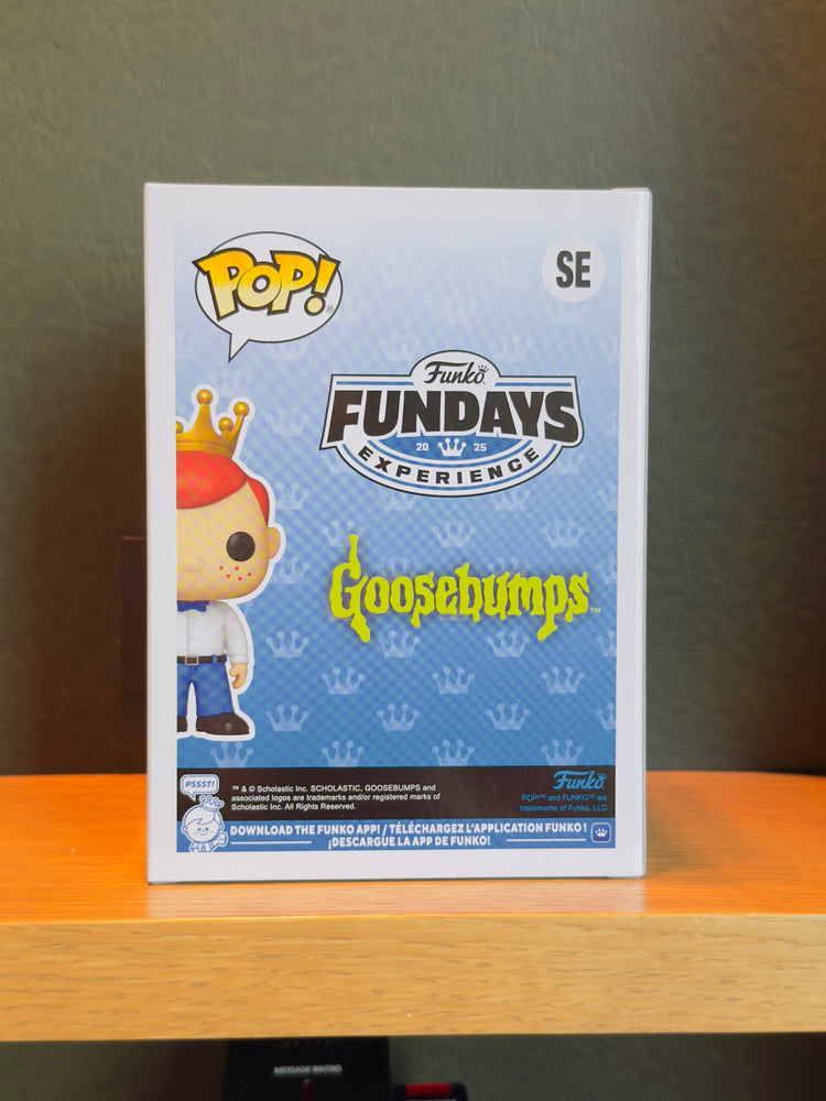Funko Fundays Experience 2025: Pop! Originals R.L. STINE Freddy Funko as Night of the Living Dummy (Glow in the Dark) LE500 (Online Order Only)