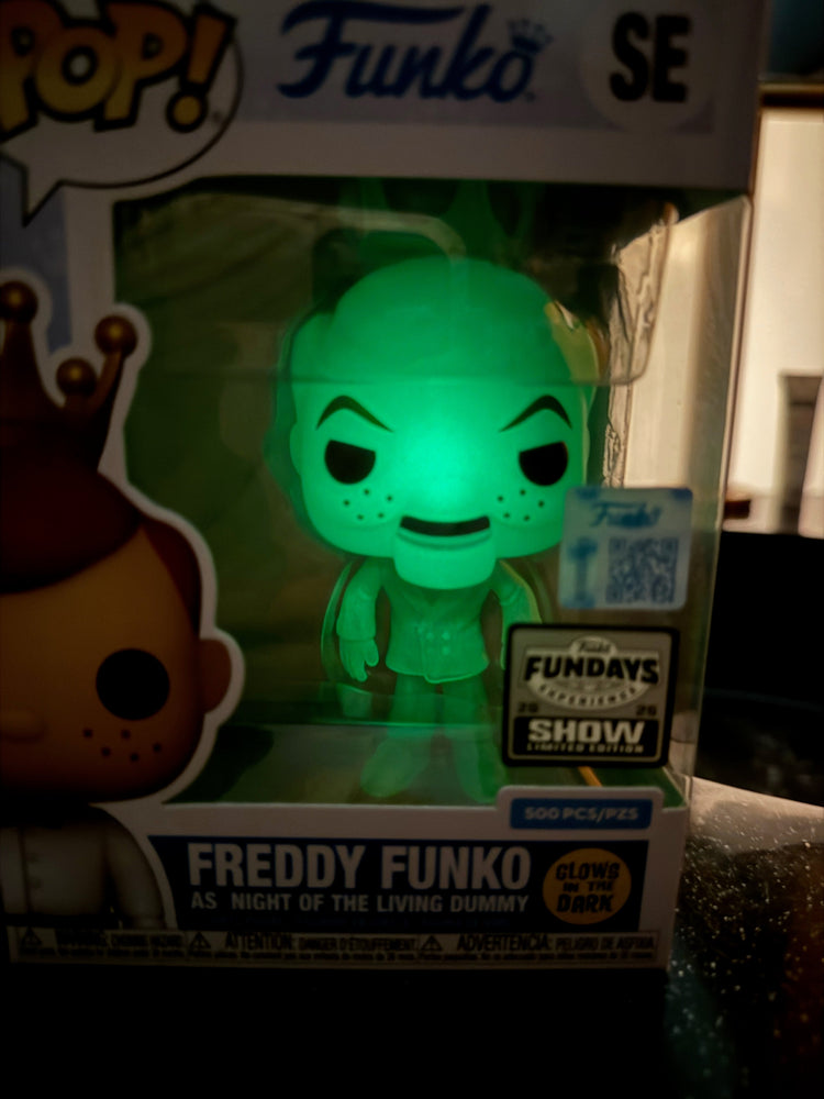 Funko Fundays Experience 2025: Pop! Originals R.L. STINE Freddy Funko as Night of the Living Dummy (Glow in the Dark) LE500 (Online Order Only)