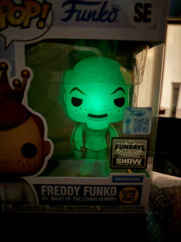 Funko Fundays Experience 2025: Pop! Originals R.L. STINE Freddy Funko as Night of the Living Dummy (Glow in the Dark) LE500 (Online Order Only)