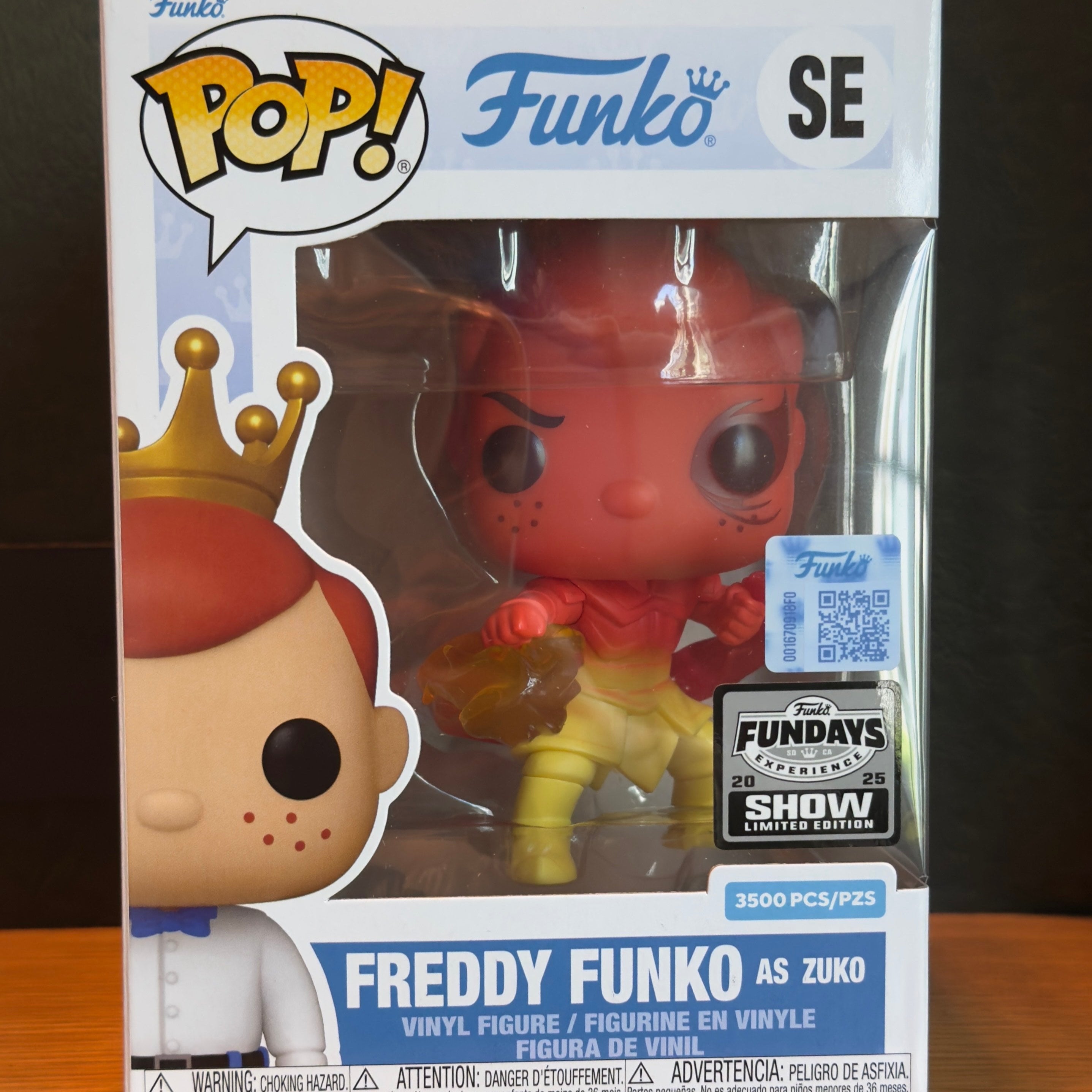 Funko Fundays Experience 2025: Pop! Originals Nickelodeon's Avatar the Last Airbender Freddy Funko as Zuko () LE3500 (Online Order Only)