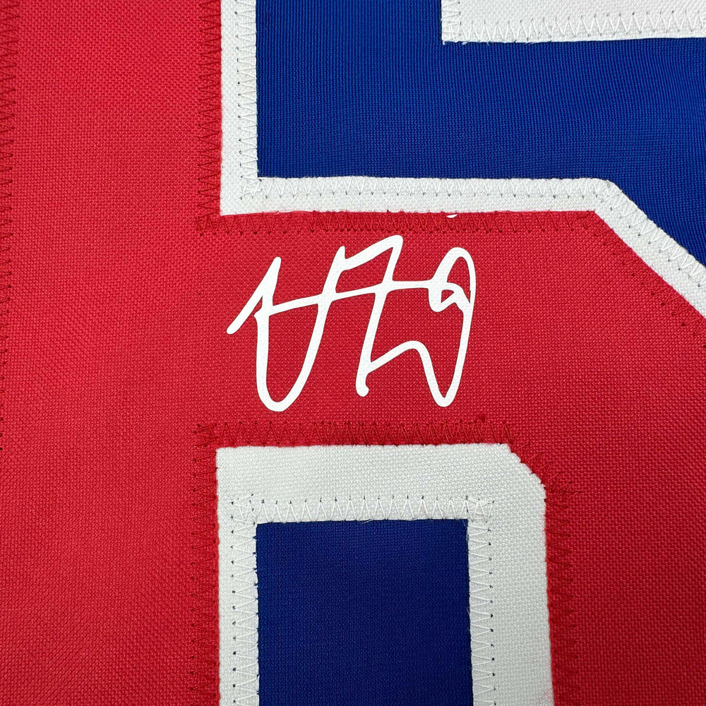 Facsimile Autographed Vincent Trocheck New York Blue Reprint Laser Auto Hockey Jersey Size Men's XL (ONLINE ORDER ONLY)