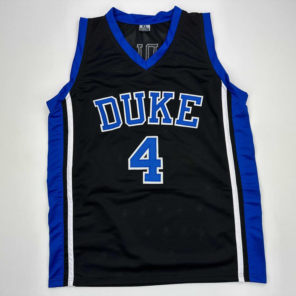 Facsimile Autographed JJ J.J. Redick Duke Black Reprint Laser Auto College Basketball Jersey Size Men's XL (ONLINE ORDER ONLY)