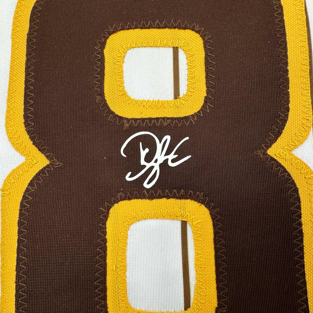 Framed Facsimile Autographed Dylan Cease 35x39 San Diego Pinstripe Reprint Laser Auto Baseball Jersey (ONLINE ORDER ONLY)