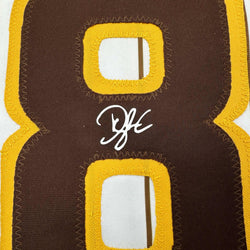 Framed Facsimile Autographed Dylan Cease 35x39 San Diego Pinstripe Reprint Laser Auto Baseball Jersey (ONLINE ORDER ONLY)